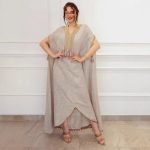 Women's Linen Fringe Traditional Long Robe - Image 3