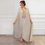 Women's Linen Fringe Traditional Long Robe